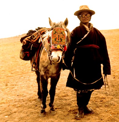 Pilgrim with horse